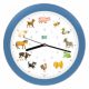 KW4001HB KooKoo® KidsWorld Wandklok Lichtblauw