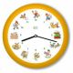 KL2000Y KooKoo® KidsSongs Wandklok Oranjegeel