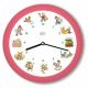 KL2000P KooKoo® KidsSongs Wandklok Roze