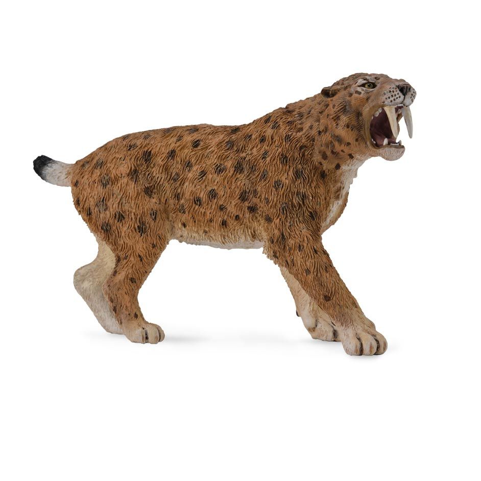 thumbnail image 2 of Ral Partha Iron Wind Metals RP-360 Smilodon Sabertooth Tiger Miniature - Unpainted White Metal 2 of 4